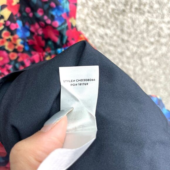 Lulus Dress Womens XS Sincerely Gorgeous Red Floral Pleated Fit & Flare Midi NWT - Picture 8 of 8